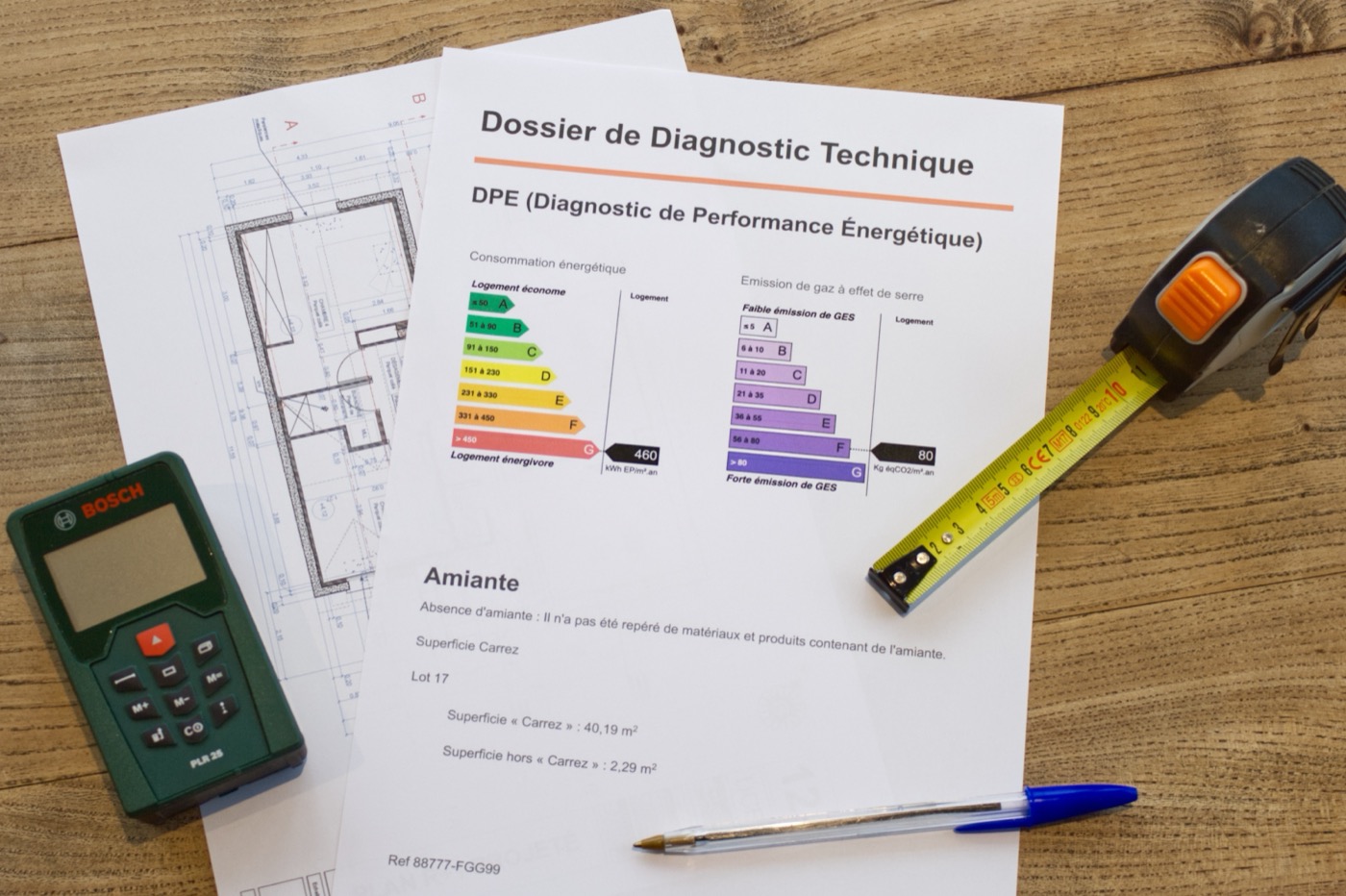 Dossier de diagnostic technique et DPE